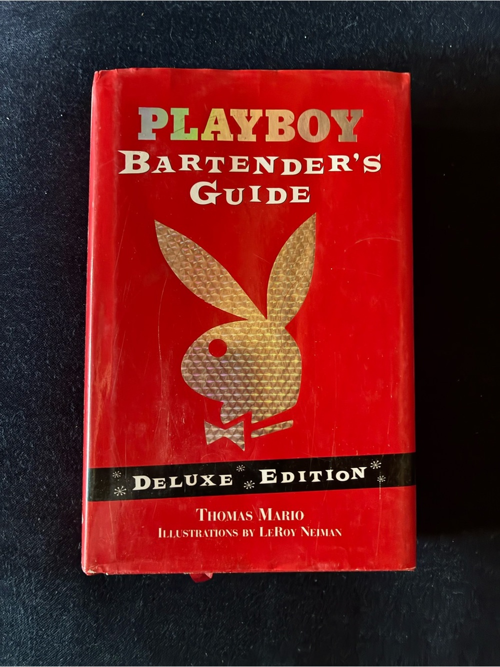 PLAYBOY Red Hardcover with Gold Bunny Emblem